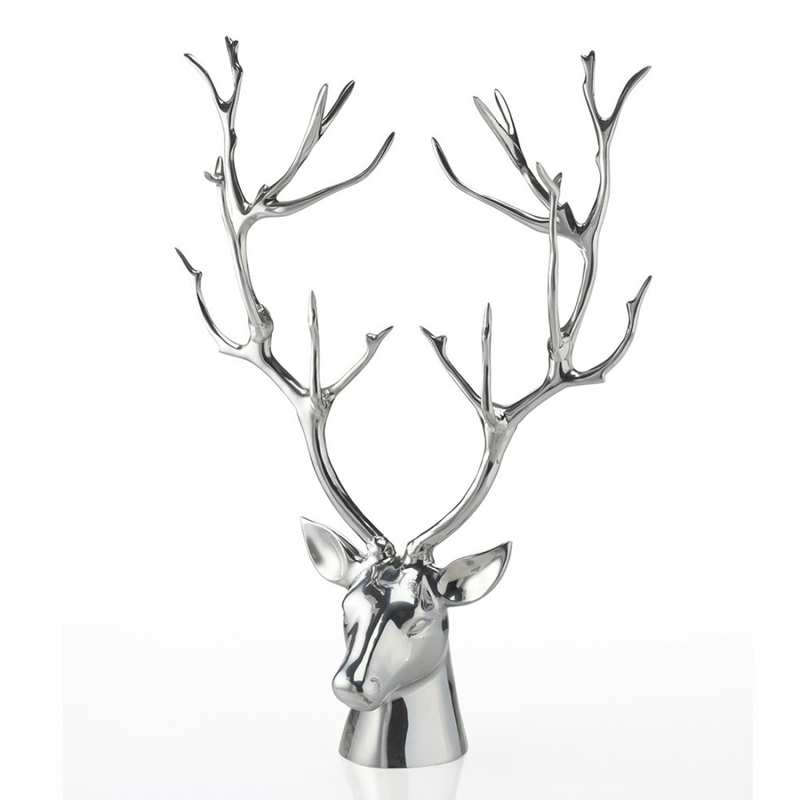 stag-bust-silver