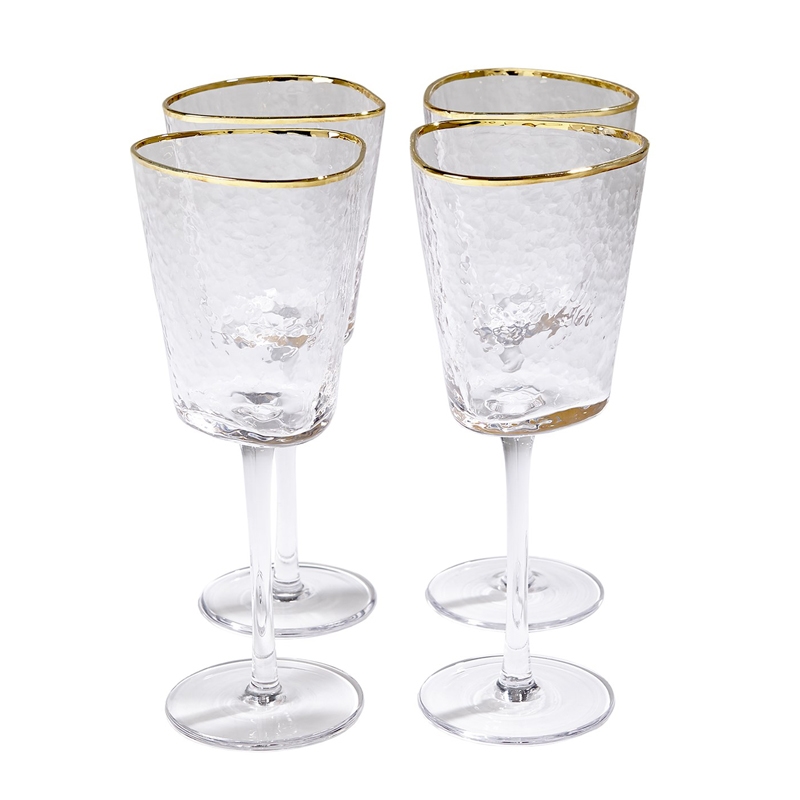 Gold Rim Wine Glass — Dickinson Glass