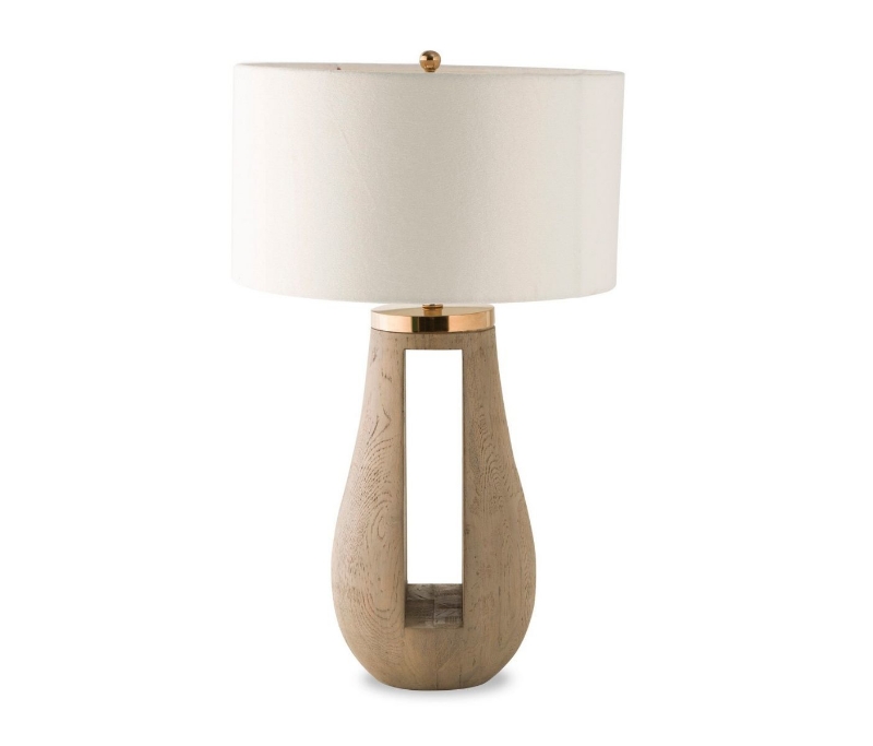 Picture of Gray Wood Table Lamp
