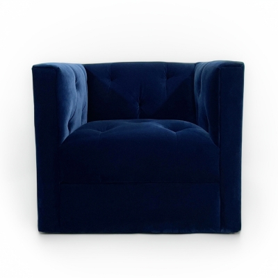 Tufted-Square-Swivel-Chair-Sapphire-Front1