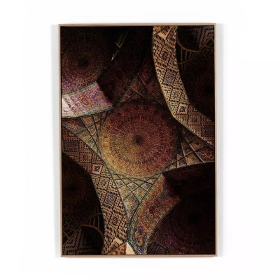 Pink-Mosque-Tilework-Art-Oak-Frame-Front1