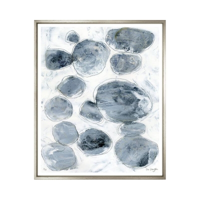 Pebbles-Wall-Art-Silver-Frame-Front1