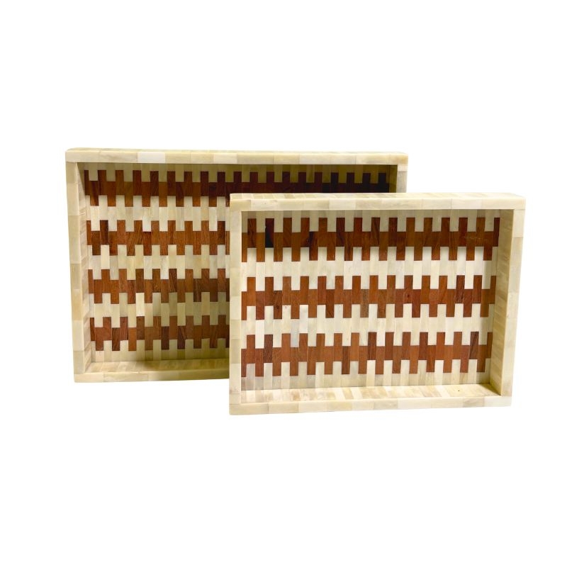 White-Bone-&-Acacia-Trays-Set-of-2-Front1
