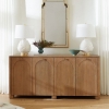 Arcadia-4-Door-Meida-Cabinet-Soft-Glow-Oak-Roomshot1