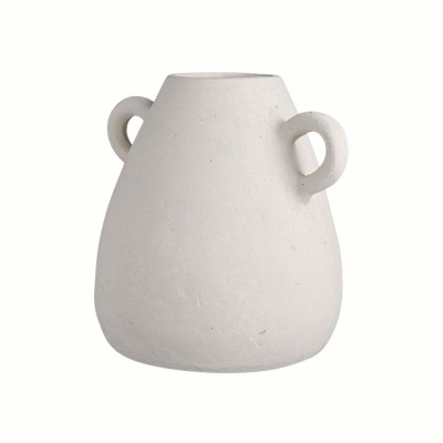 Paper-Mache-Medium-Vase-White-34